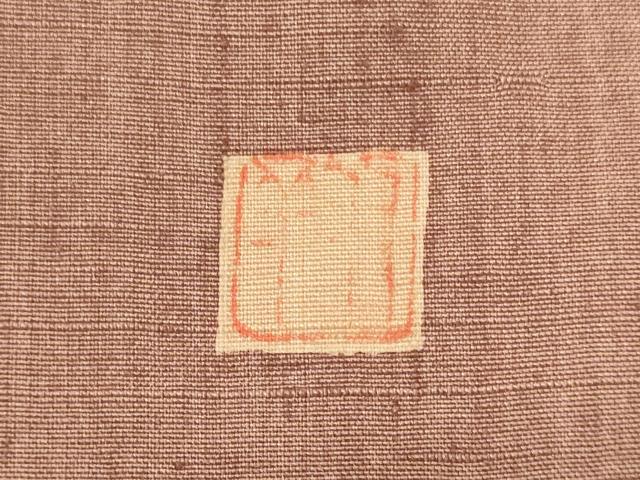 平和屋着物■訪問着　作家物　紬地　刺繍　孔雀草花文　金糸　正絹　逸品　CABH3053oy