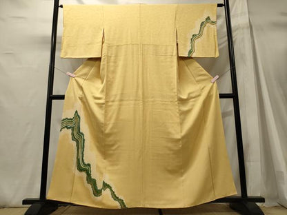平和屋着物■訪問着　絞り　抽象文　正絹　逸品　CABH3057oy