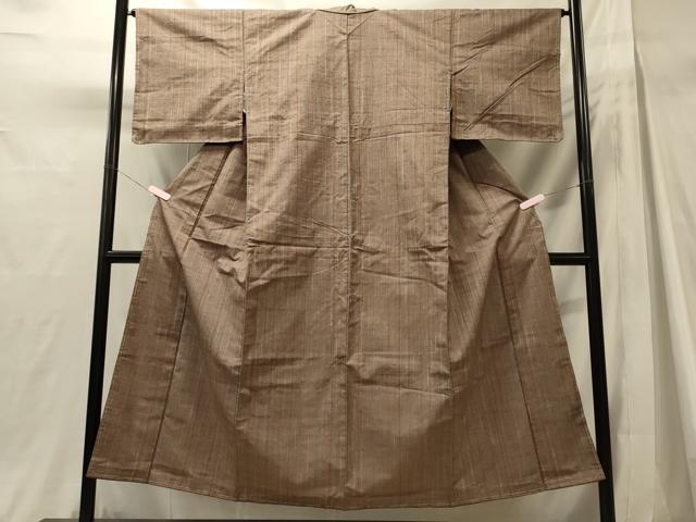 平和屋着物■上質な紬　縞　正絹　逸品　未使用　CABH3068oy