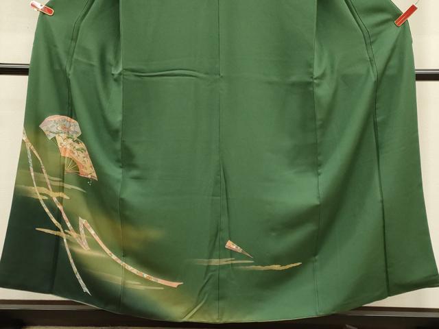 平和屋着物■訪問着　扇面花松文　暈し染め　金彩　やまと誂製　正絹　逸品　CABH3117oy