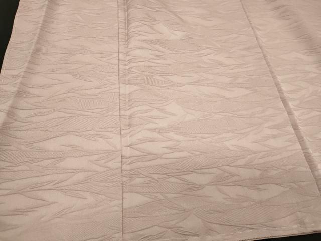 平和屋着物■上質な色無地　草葉地紋　灰桜色　正絹　逸品　CABH3121oy