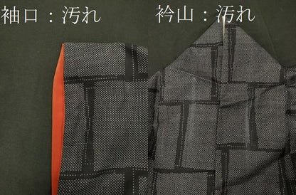 平和屋着物■本場大島紬　7マルキ　色紙文　正絹　逸品　CABH3122oy