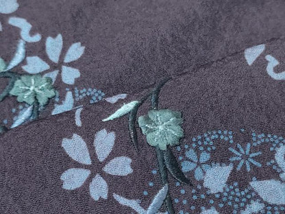 平和屋着物■訪問着　刺繍　雪輪草花文　やまと誂製　正絹　逸品　CABH3126oy