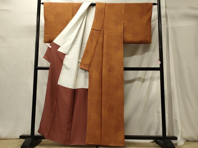 平和屋着物■小紋師　関明光　江戸小紋　吉祥花唐草文　正絹　逸品　CABH3129oy