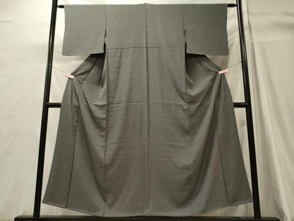 平和屋着物■江戸小紋　松尽くし　黒地　正絹　逸品　CABH3145oy