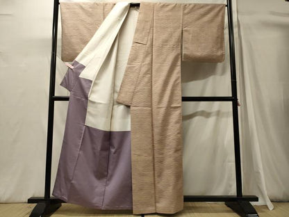 平和屋着物■上質な紬　霞文　正絹　逸品　CABH3146oy