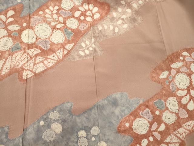 平和屋着物■訪問着　辻が花　絞り　暈し染め　正絹　逸品　CABH3152oy