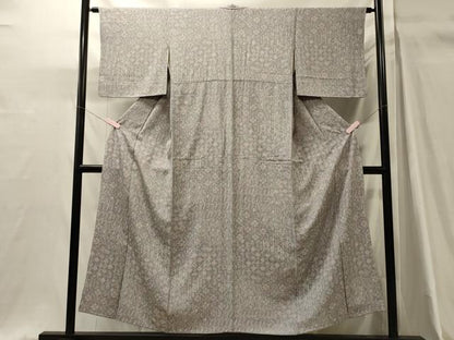 平和屋着物■上質な小紋　幾何学文　正絹　逸品　CABH3159oy