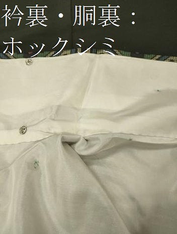 平和屋着物■上質な紬　菱花文　黒地　正絹　逸品　未使用　CABH3172oy