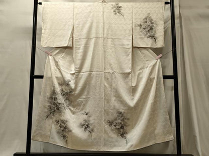 平和屋着物■訪問着　手描き　枝花文　暈し染め　正絹　逸品　CABH3177oy