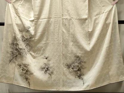 平和屋着物■訪問着　手描き　枝花文　暈し染め　正絹　逸品　CABH3177oy