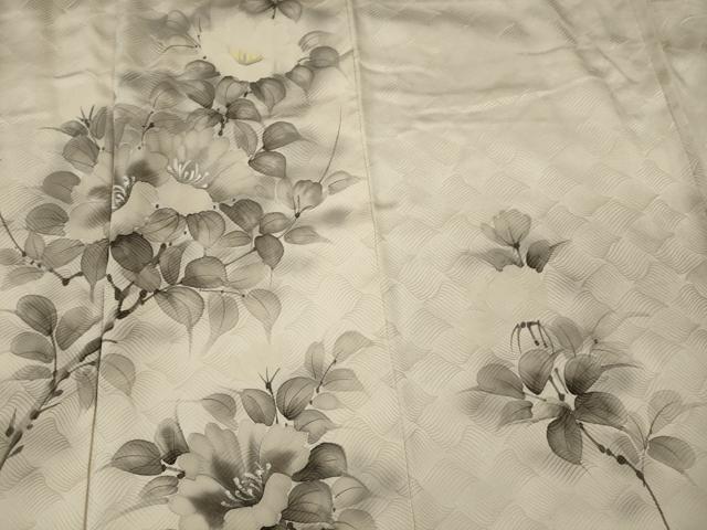 平和屋着物■訪問着　手描き　枝花文　暈し染め　正絹　逸品　CABH3177oy