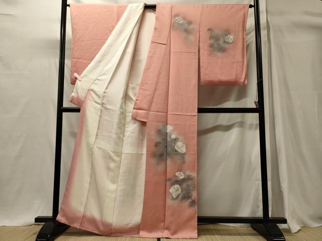 平和屋着物■訪問着　枝花文　暈し染め　金彩　正絹　逸品　CABH3179oy