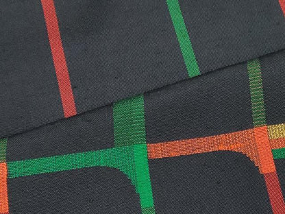 平和屋着物■上質な紬　幾何学文　正絹　逸品　未使用　CABH3181oy