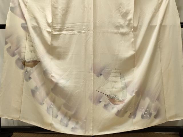 平和屋着物■訪問着　船　暈し染め　正絹　逸品　CABH3184oy