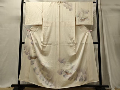 平和屋着物■訪問着　船　暈し染め　正絹　逸品　CABH3184oy