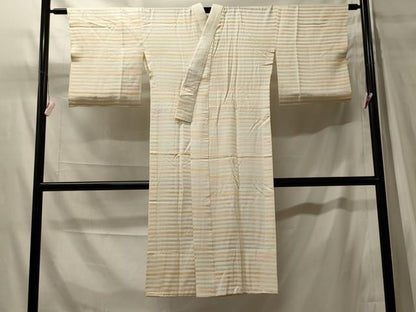 平和屋着物■長襦袢　無双仕立て　横段文　暈し染め　三越扱い　正絹　逸品　CABH3186oy