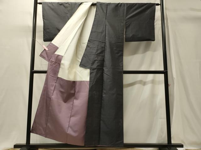 平和屋着物■本場大島紬　幾何学文　正絹　逸品　未使用　CABH3192oy