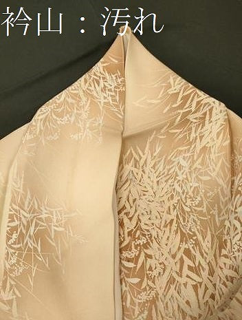 平和屋着物■上質な小紋　草葉文　暈し染め　正絹　逸品　CABH3196oy
