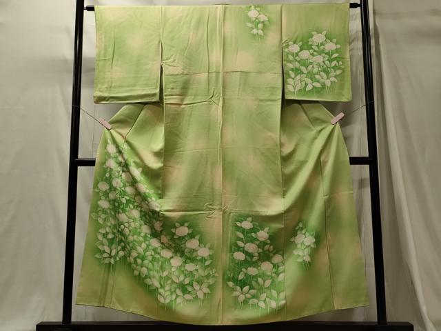 平和屋着物■訪問着　草花文　暈し染め　正絹　逸品　CABH3198oy