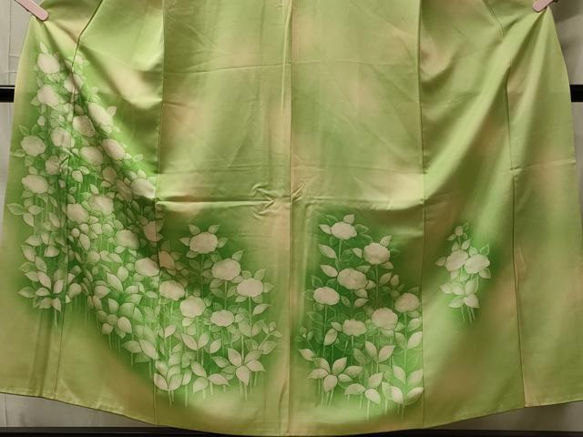 平和屋着物■訪問着　草花文　暈し染め　正絹　逸品　CABH3198oy