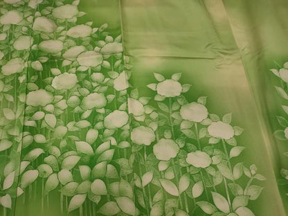 平和屋着物■訪問着　草花文　暈し染め　正絹　逸品　CABH3198oy