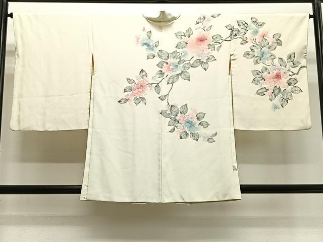 平和屋着物＃羽織　枝花文　金彩　正絹　逸品　CABH3202ua