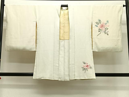 平和屋着物＃羽織　枝花文　金彩　正絹　逸品　CABH3202ua