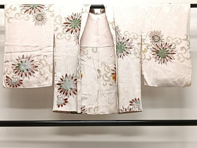 平和屋着物＃羽織　花唐草文　金銀彩　正絹　逸品　CABH3212ua