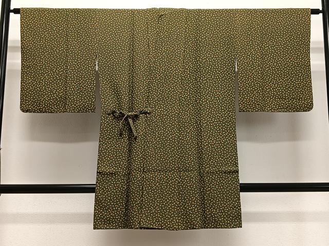平和屋着物＃道中着　成り物　ロング丈　正絹　逸品　CABH3214ua