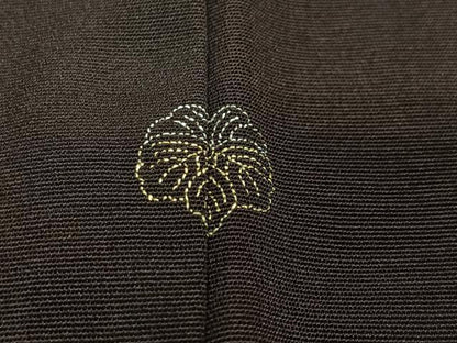 平和屋着物＃羽織　刺繍　笹文　正絹　逸品　CABH3217ua