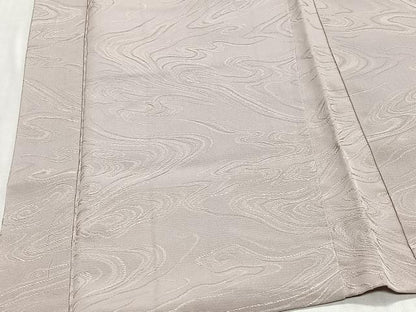 平和屋着物＃羽織　墨流し自問　灰桜色　正絹　逸品　CABH3220ua