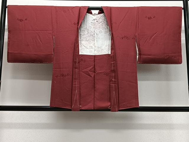 平和屋着物＃羽織　地紋起こし　舞葉文　正絹　逸品　未使用　CABH3221ua
