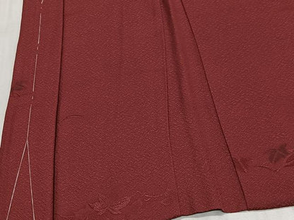 平和屋着物＃羽織　地紋起こし　舞葉文　正絹　逸品　未使用　CABH3221ua