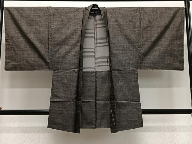 平和屋着物＃男性　羽織　本場大島紬　100亀甲　総詰め　正絹　逸品　未使用　CABH3223ua