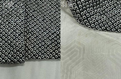 平和屋着物＃羽織　総絞り　黒地　正絹　逸品　未使用　CABH3224ua