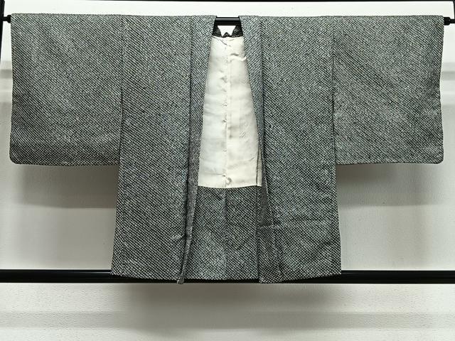 平和屋着物＃羽織　総絞り　黒地　正絹　逸品　未使用　CABH3224ua