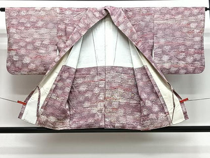 平和屋着物＃道中着　霞文　正絹　逸品　CABH3227ua