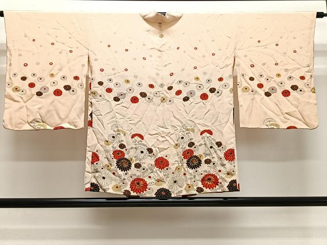 平和屋着物＃羽織　菊文　金彩　正絹　逸品　CABH3228ua