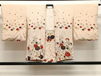平和屋着物＃羽織　菊文　金彩　正絹　逸品　CABH3228ua