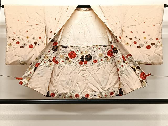 平和屋着物＃羽織　菊文　金彩　正絹　逸品　CABH3228ua