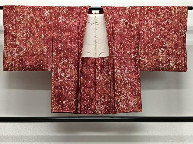平和屋着物＃羽織　絞り　霞文　正絹　逸品　CABH3232ua