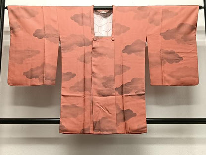 平和屋着物＃道行コート　雲霞文　正絹　逸品　CABH3239ua