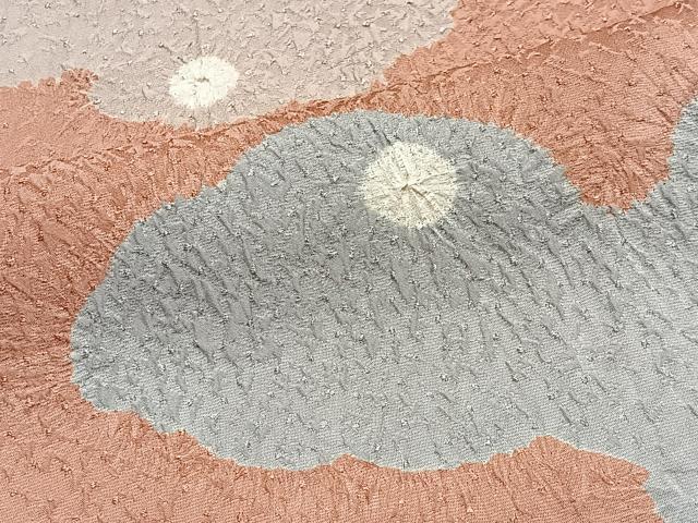 平和屋着物＃羽織　絞り　霞文　正絹　逸品　CABH3243ua