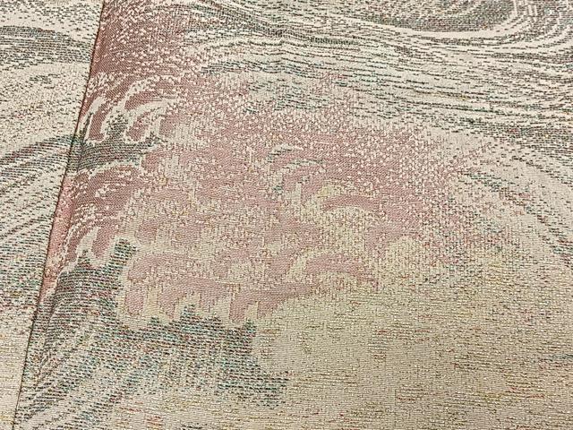 平和屋着物＃羽織　寿光織　立波文　金銀糸　正絹　逸品　CABH3244ua