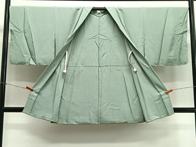 平和屋着物＃羽織　山葵色　正絹　逸品　未使用　CABH3246ua