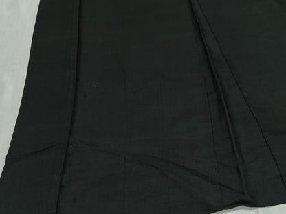 平和屋着物＃男性　長羽織　黒紋付　正絹　逸品　CABH3249ua