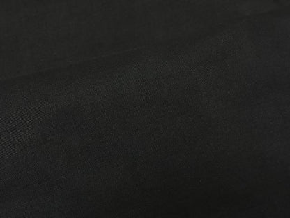 平和屋着物＃男性　長羽織　黒紋付　正絹　逸品　CABH3249ua