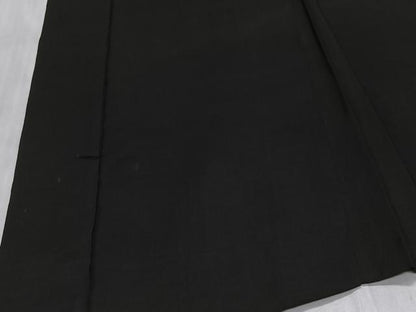 平和屋着物＃男性　長羽織　黒紋付　正絹　逸品　CABH3252ua