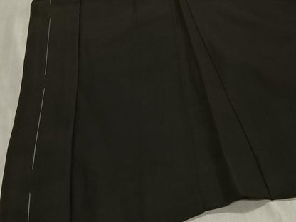 平和屋着物＃男性　長羽織　黒紋付　正絹　逸品　CABH3256ua